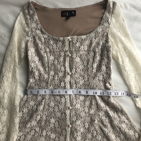 dELiA*s Beige Floral Dress - Picture 5 of 7